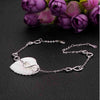 Silver Inifity Endless Love Anklet