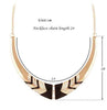 Alloy Crescent Short Collar Necklace