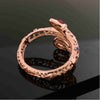 Snake Purple Rhinestone Bangles