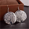 Round Life Tree Earrings