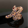 Snake Purple Rhinestone Bangles