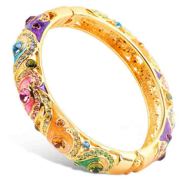 Bohemian Crystal Enamel Bangle