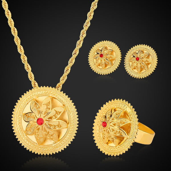 Charm Ethiopian Bridal Jewelry Sets