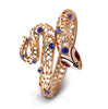 Snake Purple Rhinestone Bangles